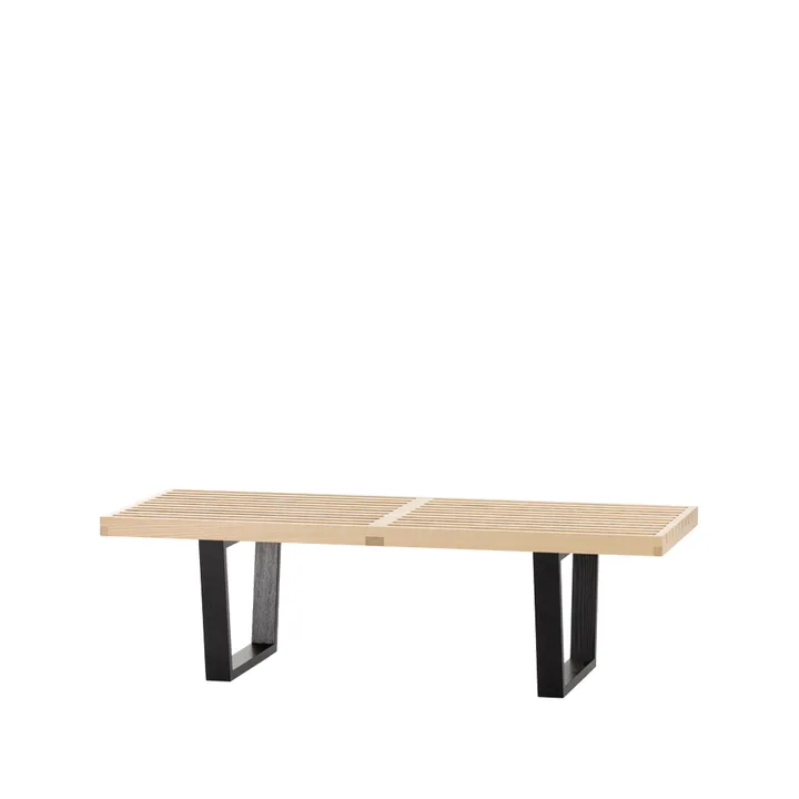 Nelson bänk - Ask-Svartlackade ask 122x35 cm - Vitra