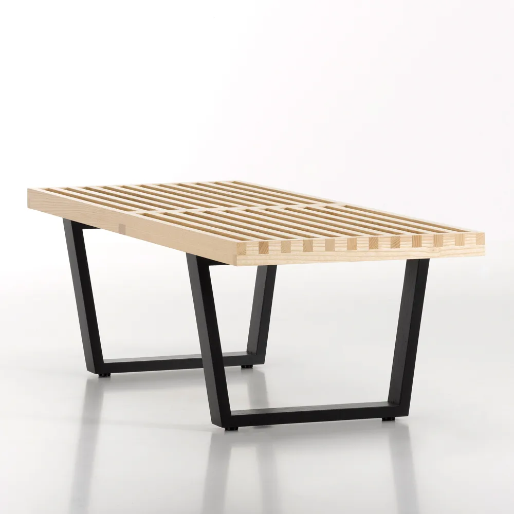 Nelson bänk, Ask-Svartlackade ask 184x35 cm Vitra