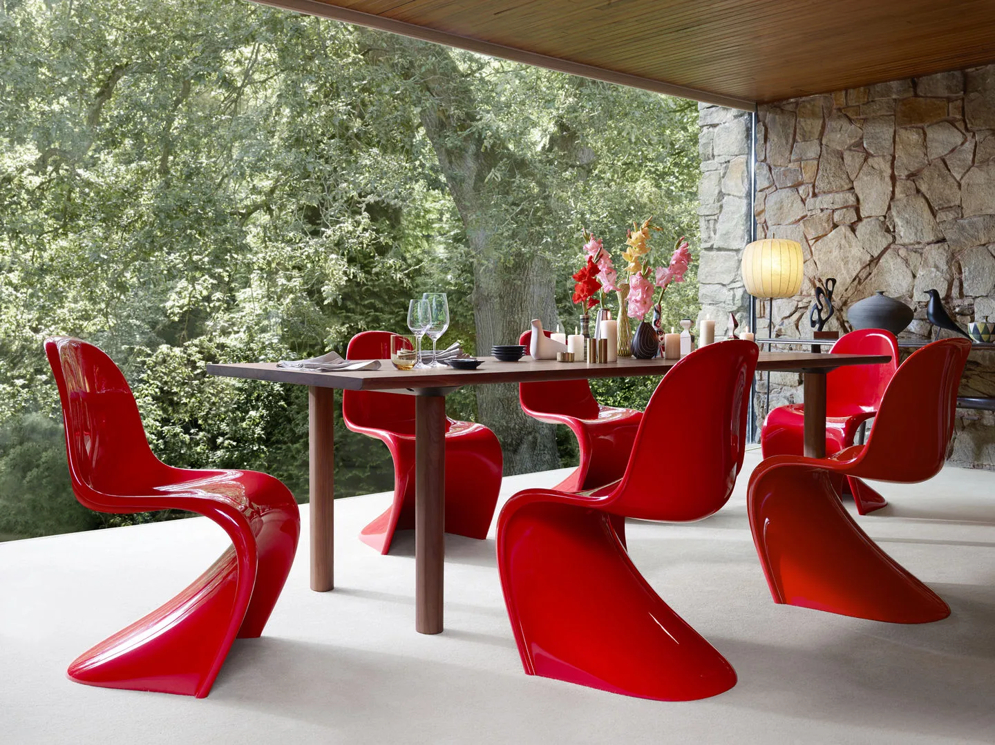 Panton chair classic stol, Red Vitra