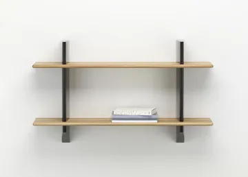 Rayonnage mural hylla - Oak-Deep black - Vitra