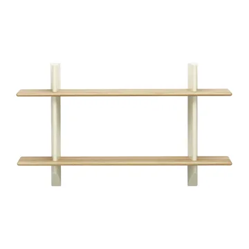 Rayonnage mural hylla - Oak-Prouvé blanc colombe - Vitra