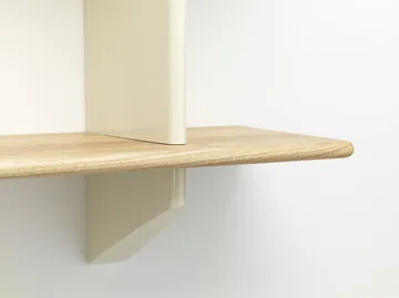 Rayonnage mural hylla - Oak-Prouvé blanc colombe - Vitra