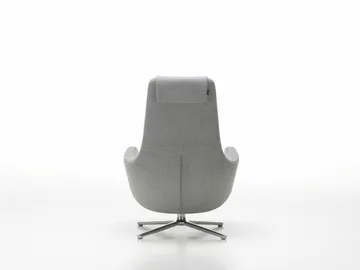 Repos fåtölj aluminiumstativ - Cosy 2 pebble grey - Vitra