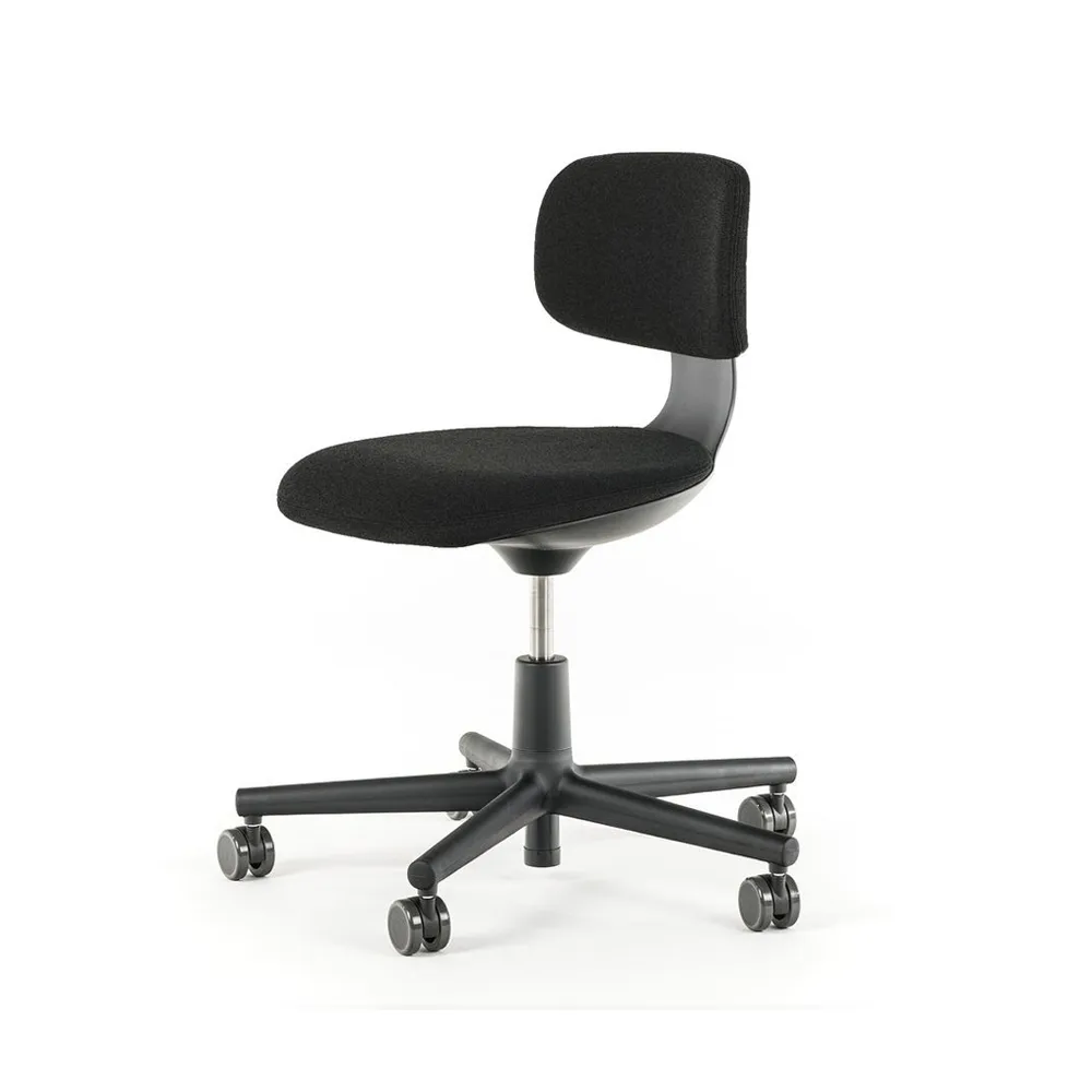 Rookie kontorsstol, Plano nero-stativ deep black Vitra