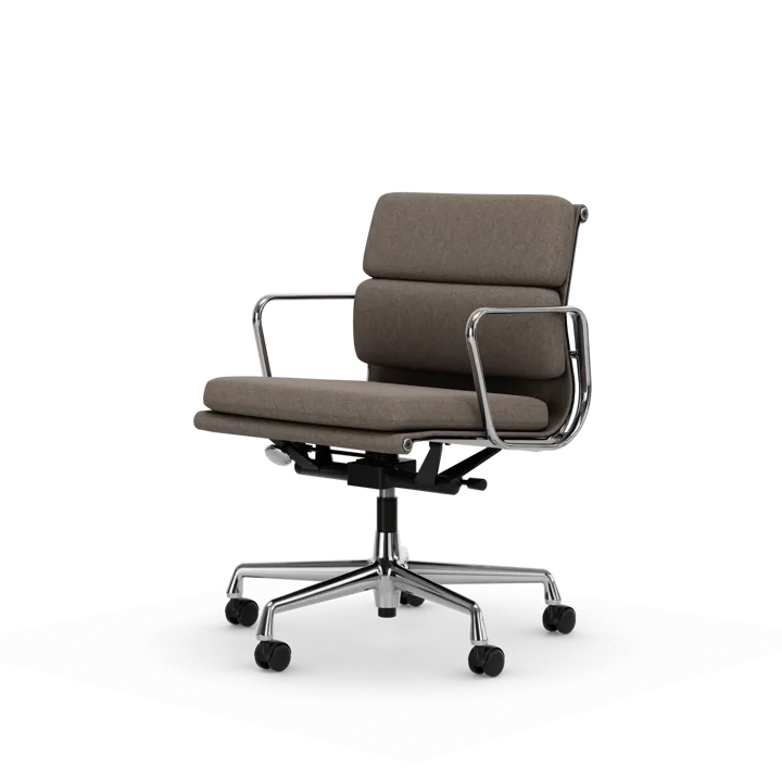 Soft Pad Chair EA 217 polerat kromstativ - Fossil - Vitra