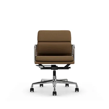 Soft Pad Chair EA 217 polerat kromstativ - Papyrus - Vitra
