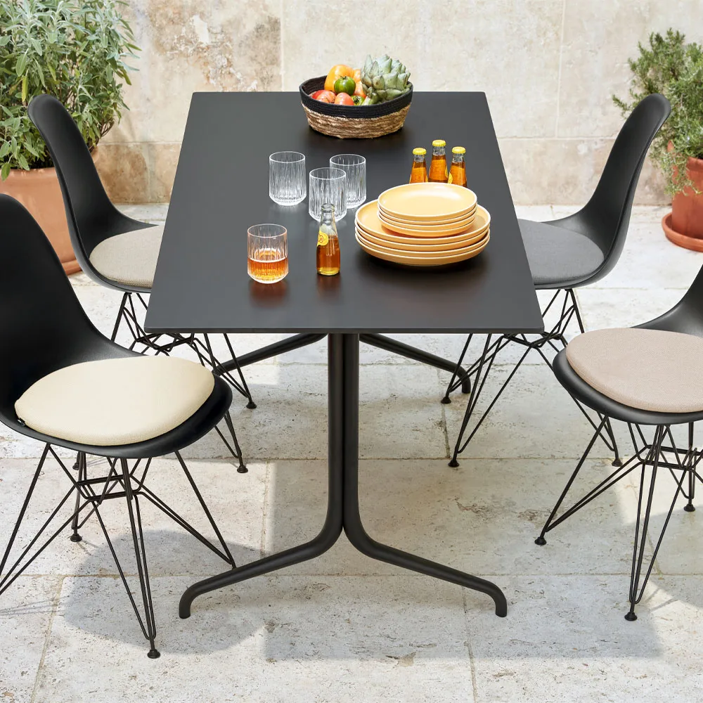 Soft Seats type B dyna, tyg plano 05 cream white/sierra grey, antislip baksida Vitra