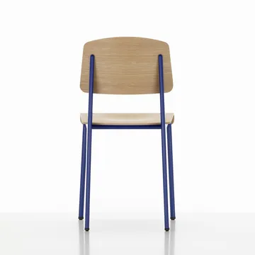 Standard stol - ek natur, prouvé bleu marcoule stativ - Vitra