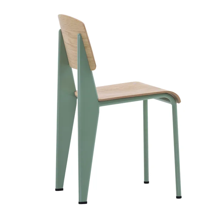 Standard stol - Ek natur, prouvé gris vermeer stativ - Vitra