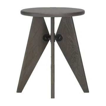 Tabouret Bois rund pall - Mörk ek, Ø35x45 cm - Vitra