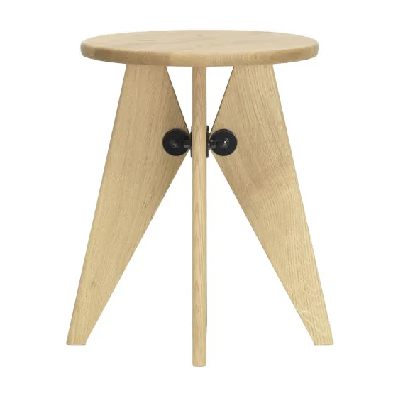 Tabouret Bois rund pall, Oljad ek, Ø35x45 cm Vitra