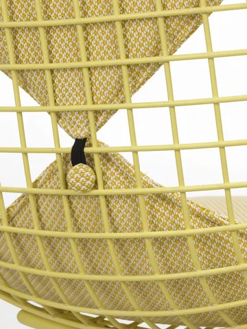 Wire Chair Bikini Outdoor dyna till stol - Golden yellow/white - Vitra