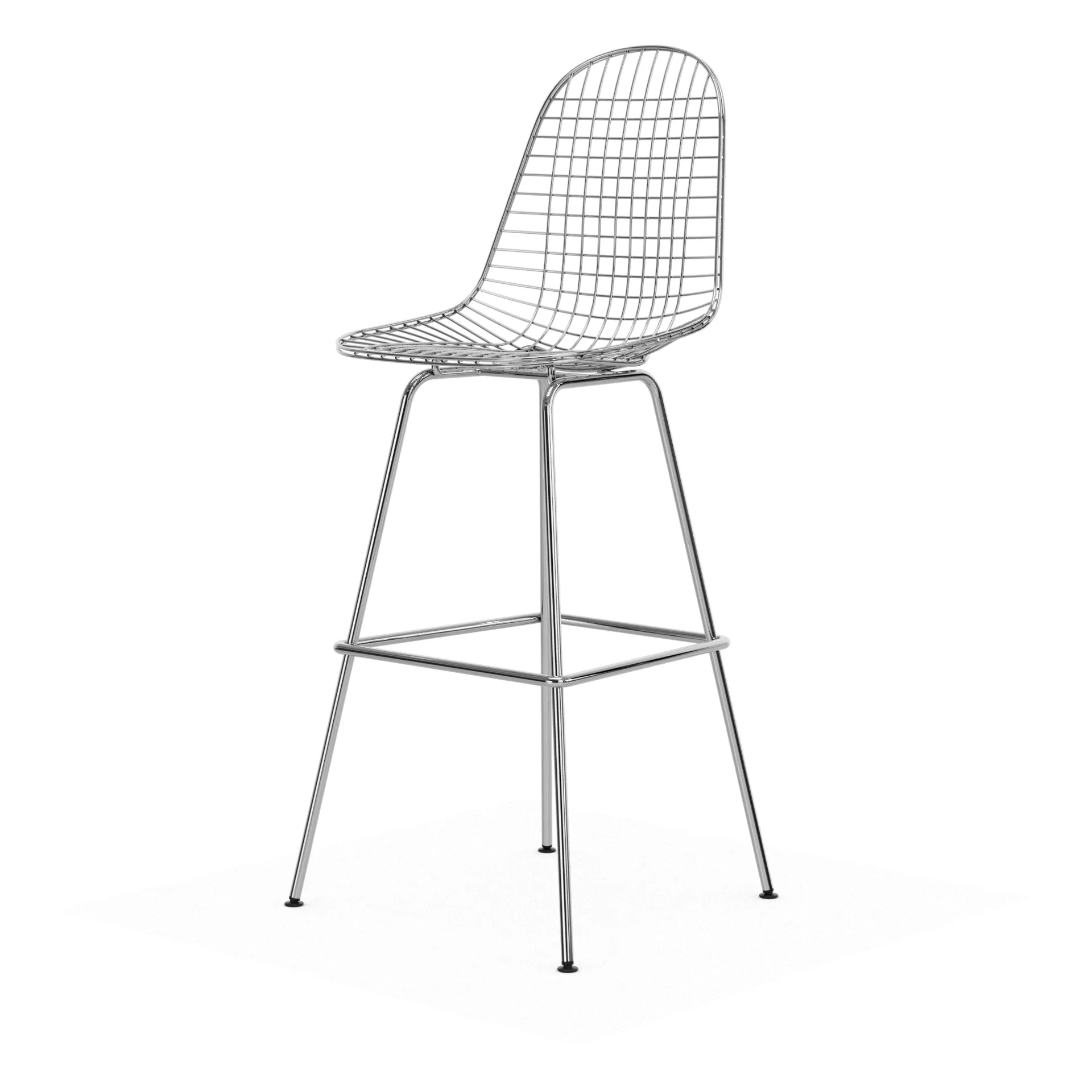 Wire Stool barpall, High Chrome Vitra