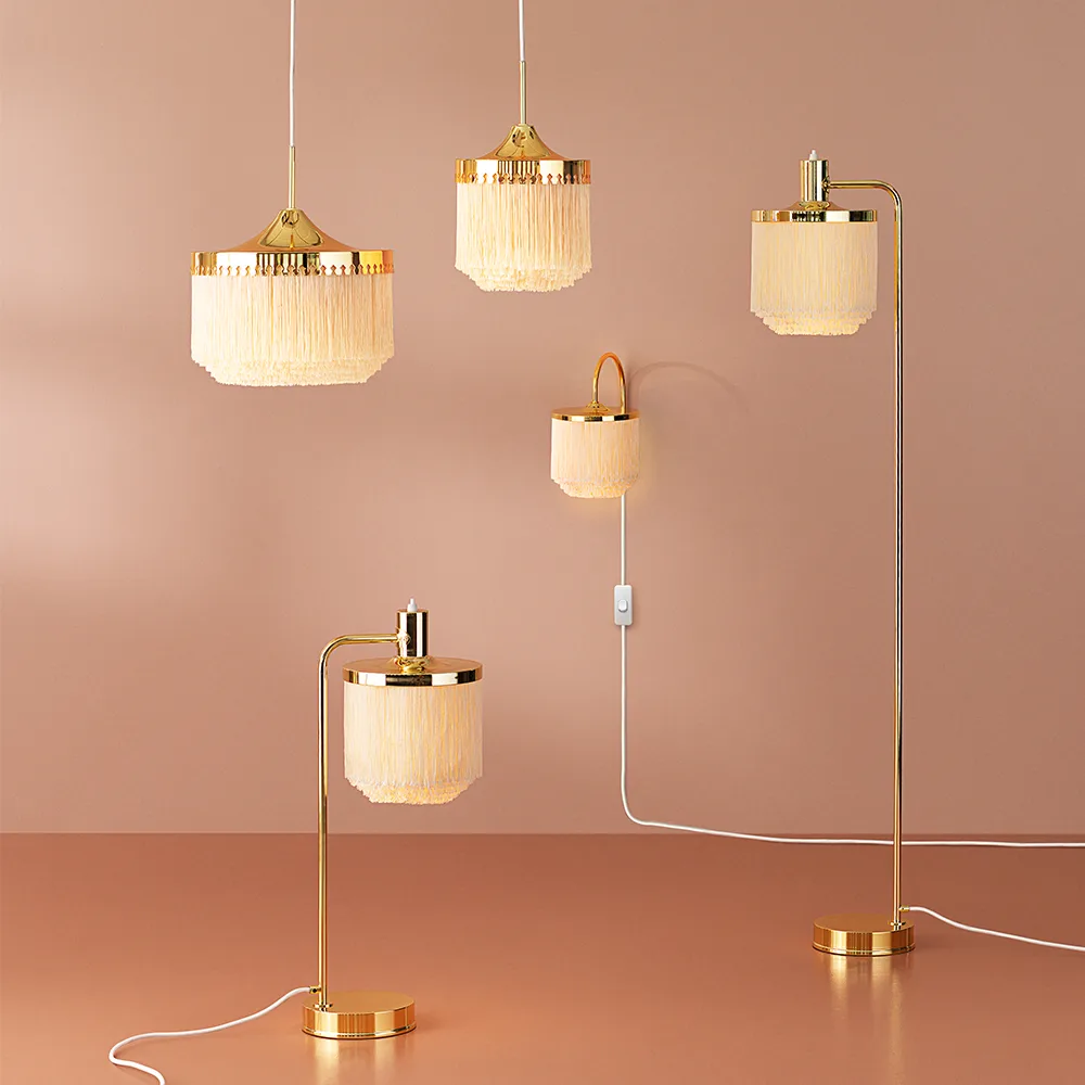 Fringe bordslampa, Cream white Warm Nordic