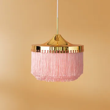 Fringe pendel - cream white, liten - Warm Nordic