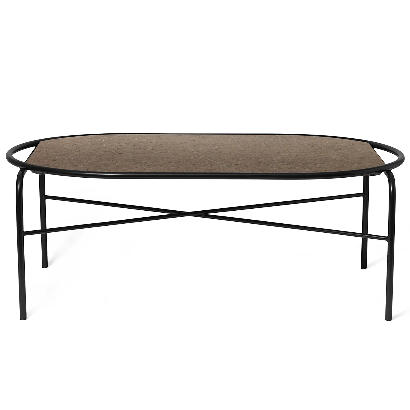 Secant ovalt soffbord granit, Antique brown Warm Nordic