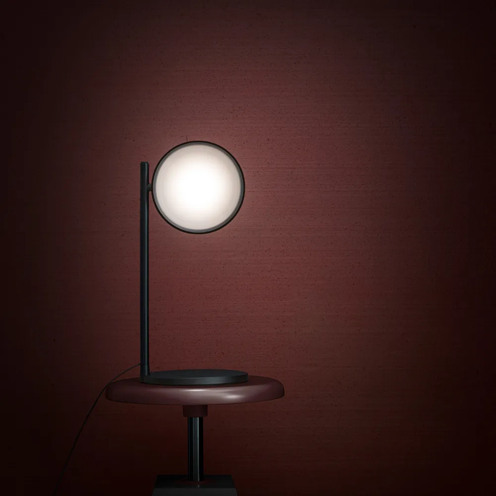 w182 Pastille b2 bordslampa, oxide red, lång arm Wastberg+