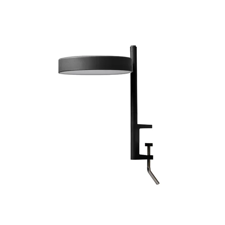 w182 Pastille c1 bordslampa - graphite black, kort arm, klämfäste - Wastberg+