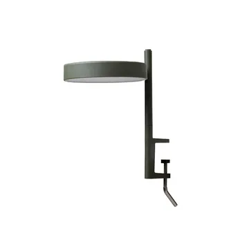 w182 Pastille c1 bordslampa - olive green, kort arm, klämfäste - Wastberg+