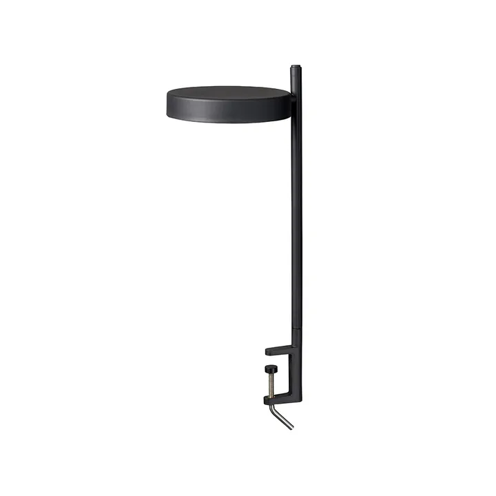 w182 Pastille c2 bordslampa - graphite black, lång arm, klämfäste - Wastberg+