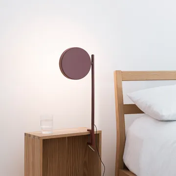 w182 Pastille c2 bordslampa - oxide red, lång arm, klämfäste - Wastberg+