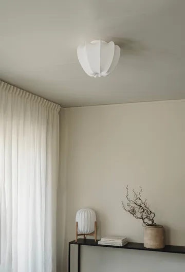 Anna plafond mini Ø30 cm - White cotton - Watt & Veke