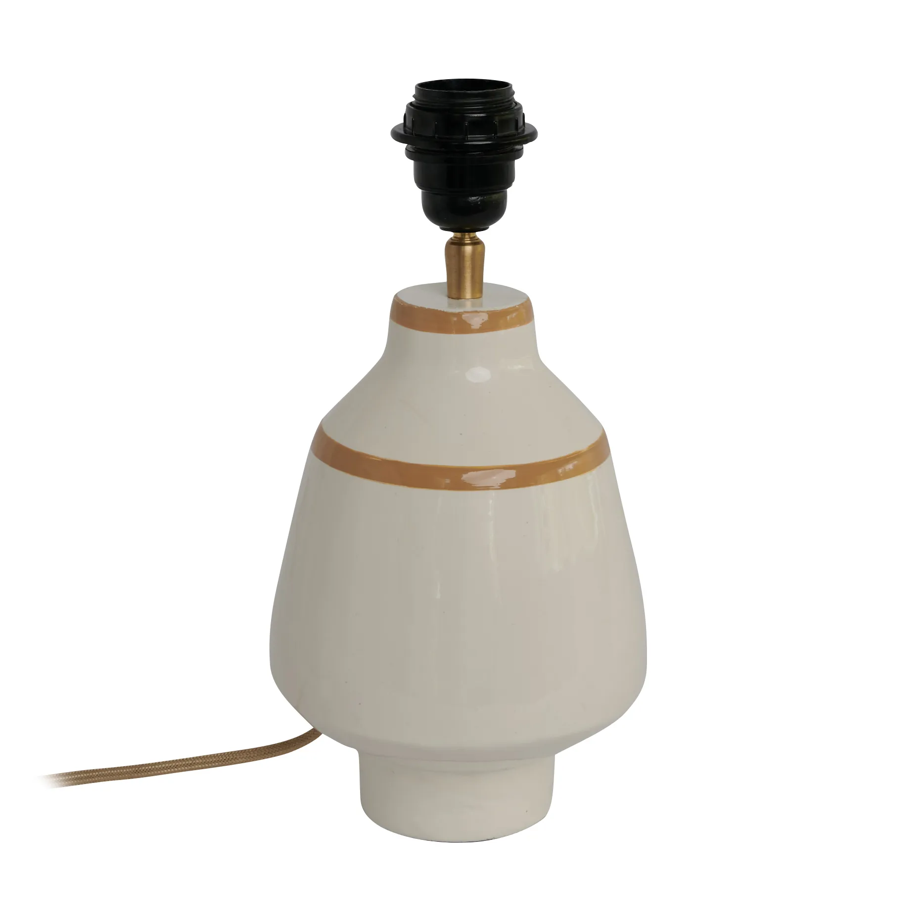 Becky lampfot Ø15x30 cm, White-mustard Watt & Veke