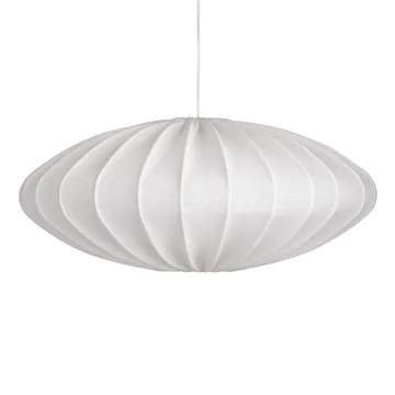 Ellipse lampskärm 65 cm linne - Vit - Watt & Veke