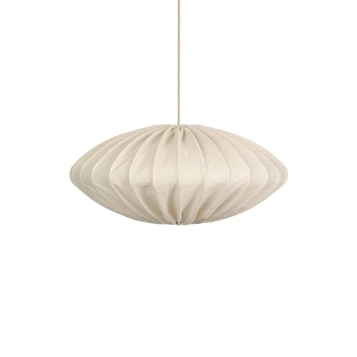 Ellipse lampskärm linne 80 cm, Natur Watt & Veke