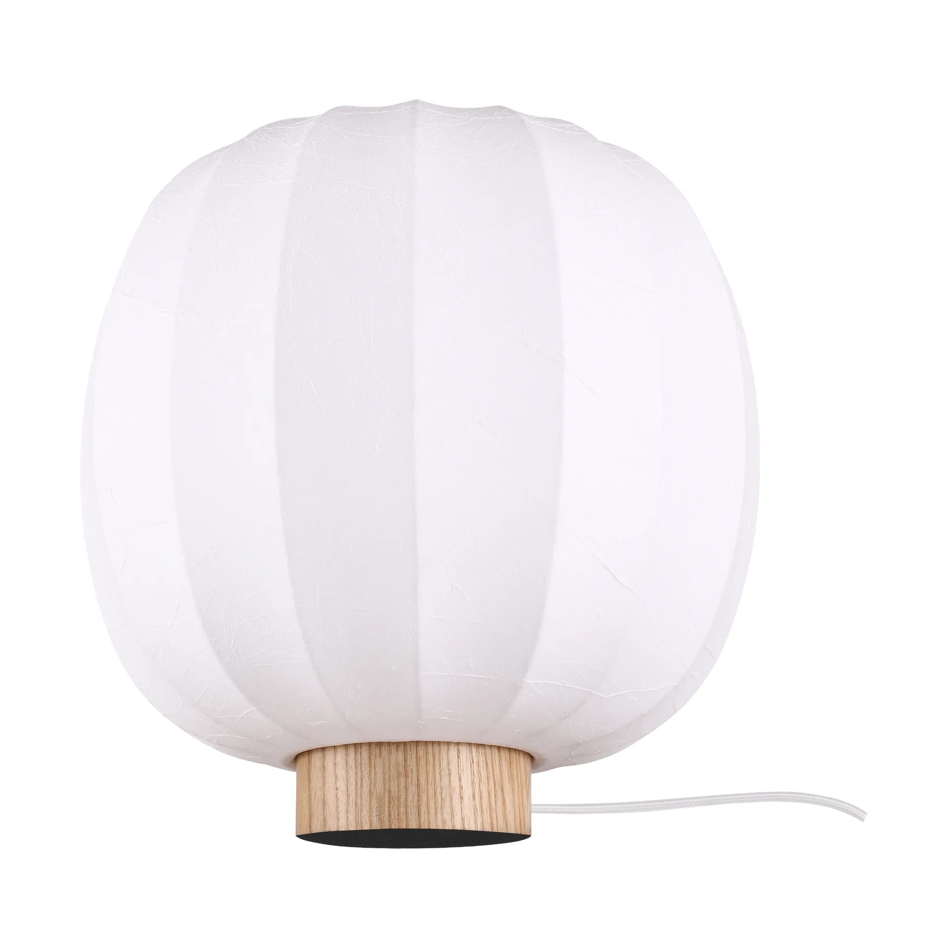 Lunari bordslampa, White-Natural ash, Ø30x32 cm Watt & Veke
