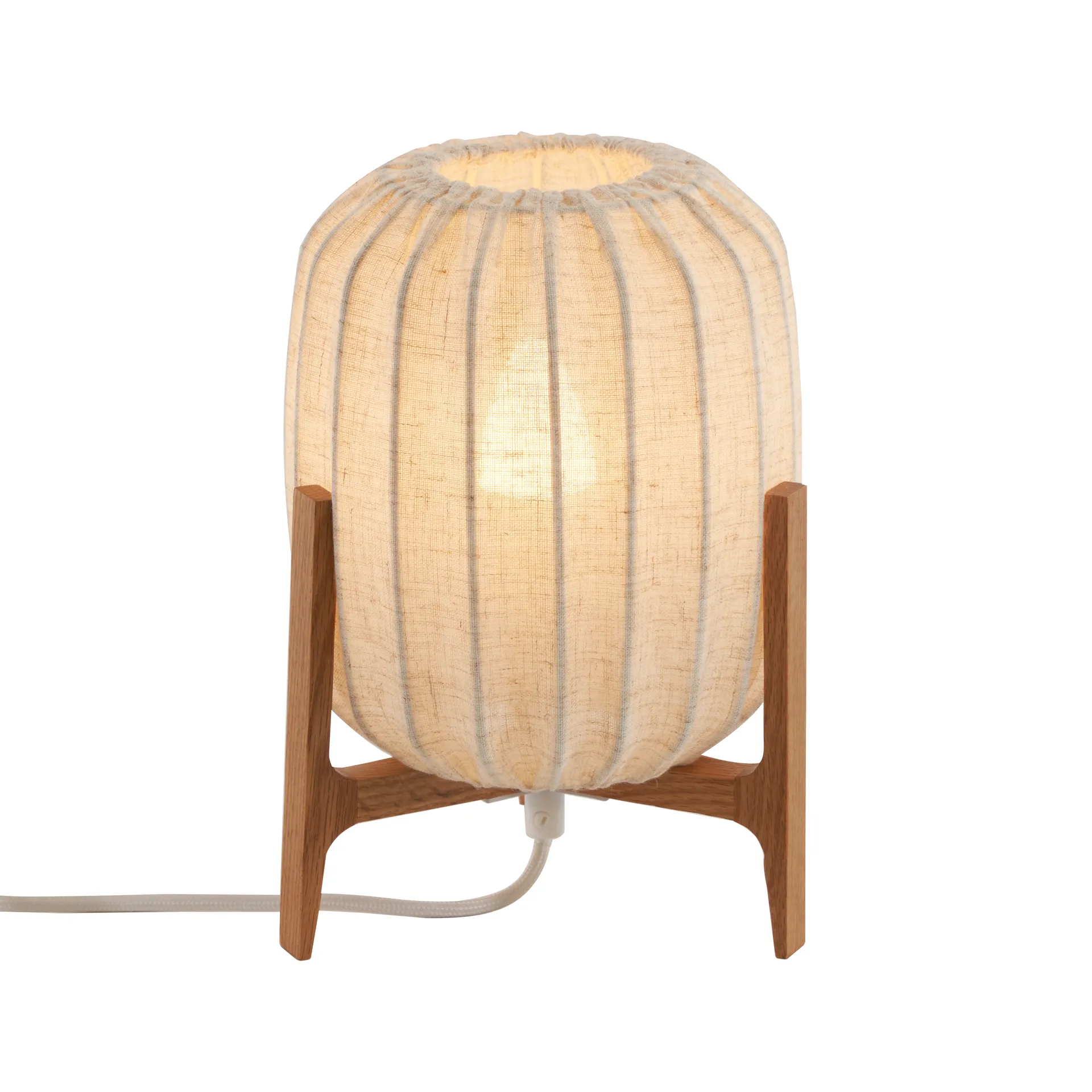 Prisma bordslampa, Oak-Natural, Mini Ø16x24,3 cm Watt & Veke