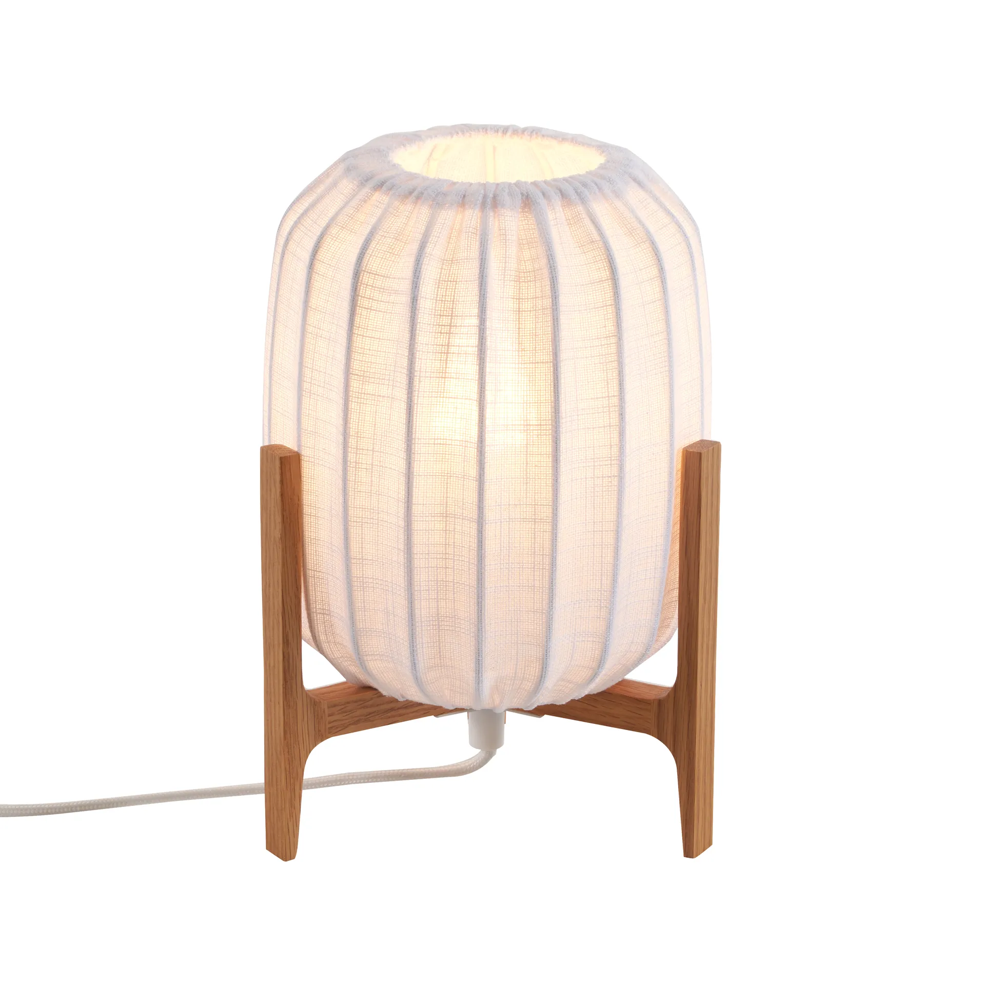 Prisma bordslampa, Oak-White, Mini Ø16x24,3 cm Watt & Veke