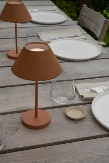 Teya bordslampa portabel - Terracotta, Ø15x26 cm - Watt & Veke