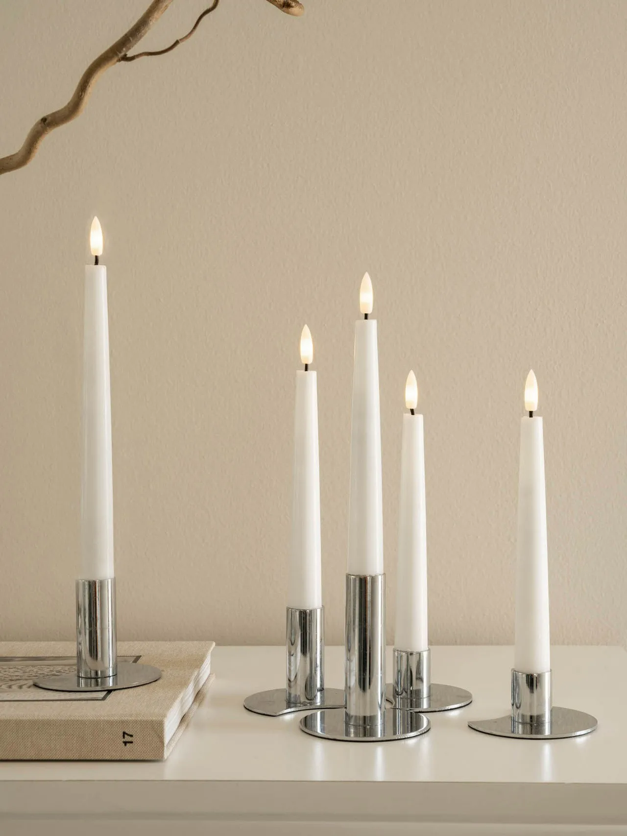 W&V LED Candle 2-pack, 24,5 cm Watt & Veke