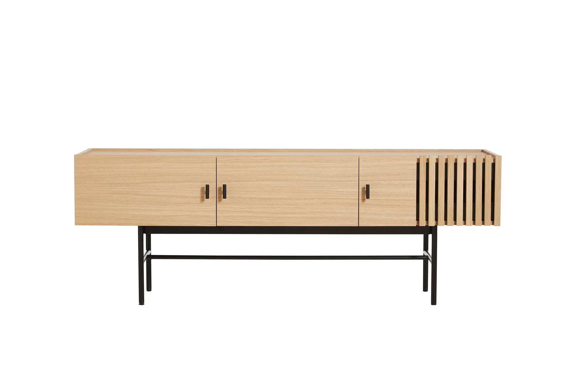Array sidobord låg, 150 cm, Vitpigmenterad ek Woud