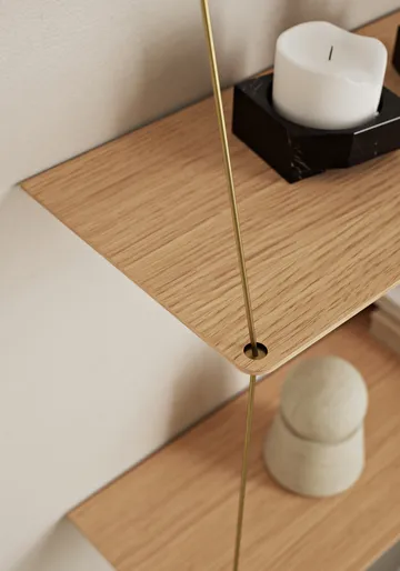 Stedge Add-on hylla 80 cm - Ek - Woud