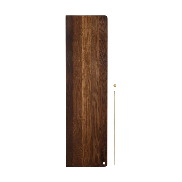 Stedge Add-on hylla - Rökt ek-mässing, 80 cm - Woud