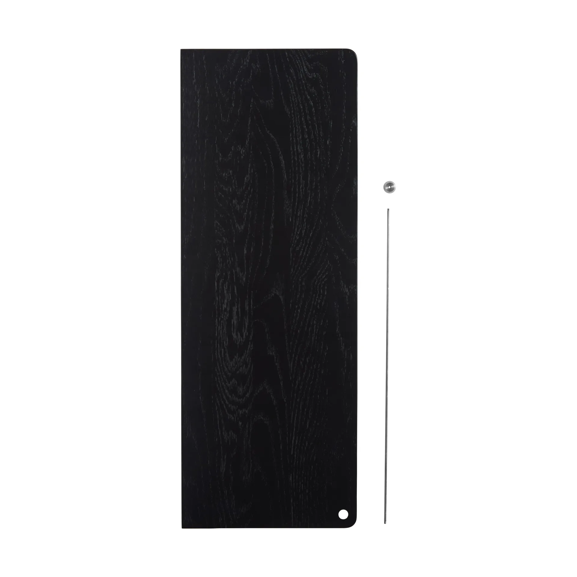 Stedge Add-on hylla, Svart ek-borstat stål, 60 cm Woud