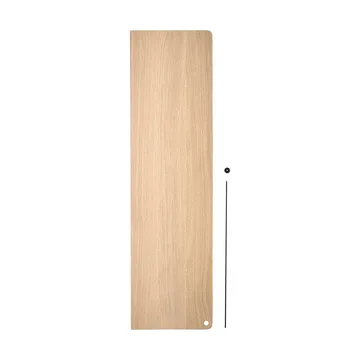 Stedge Add-on hylla - Vitpigmenterad ek-svart, 80 cm - Woud