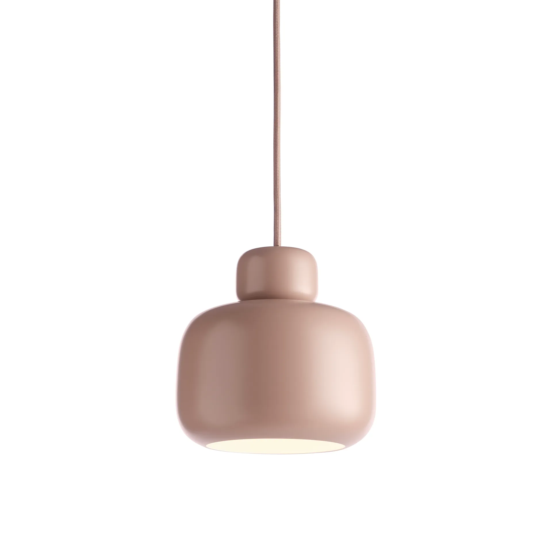 Stone pendel opalglas, Dusty rose Woud