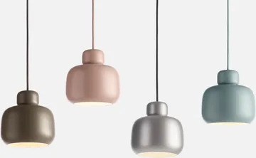 Stone pendel opalglas - Dusty rose - Woud
