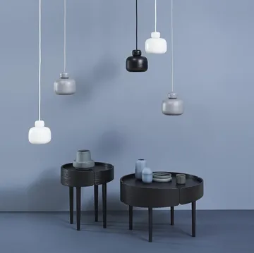Stone pendel opalglas - Svart - Woud