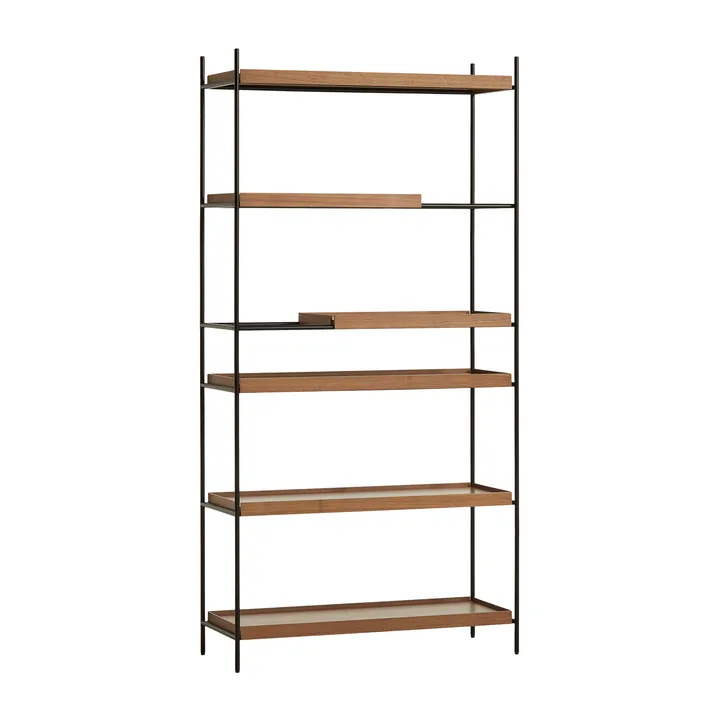Tray hylla hög valnöt, 100x201 cm - Style 1 - Woud