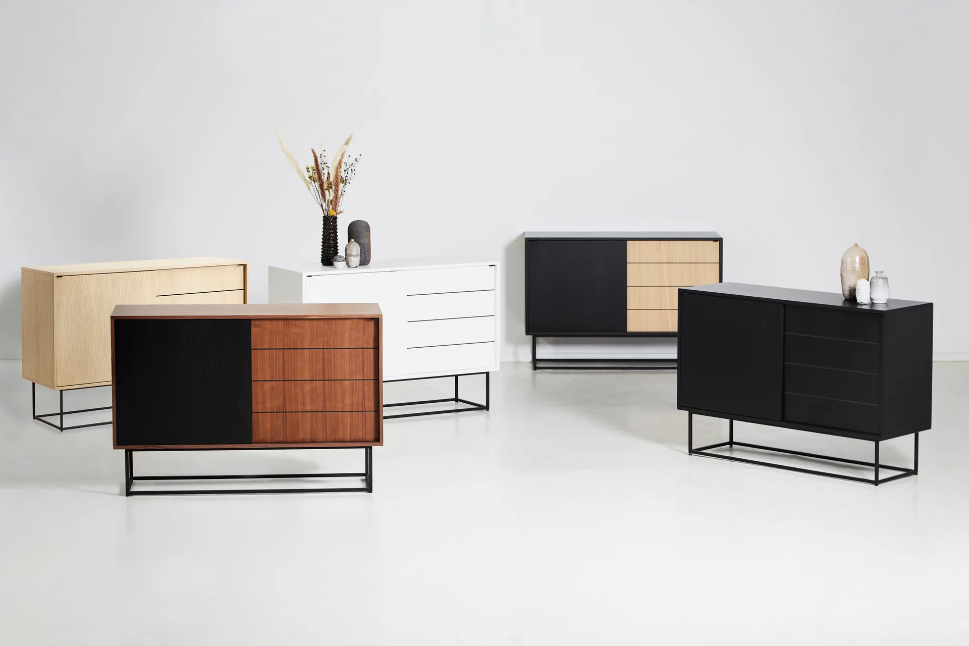 Virka sideboard high 120x40x82 cm, Ek Woud