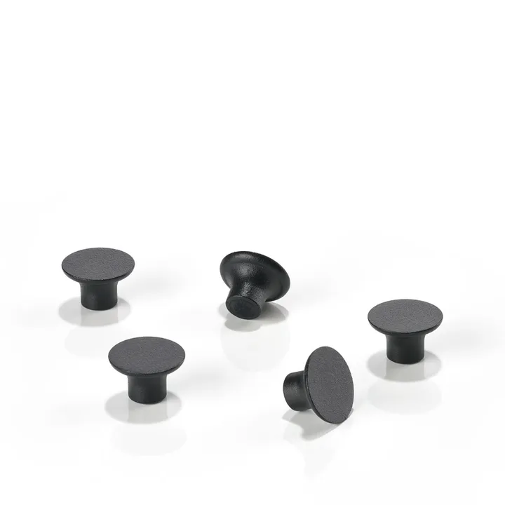 A-Magnet magnet - black, 5-pack - Zone Denmark