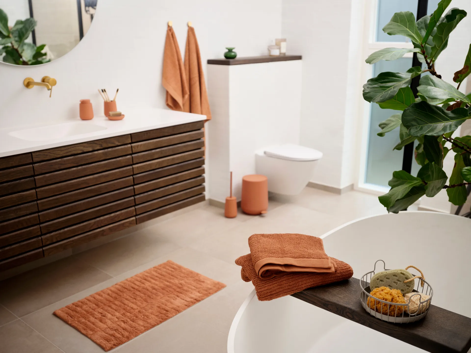 Classic badlakan 70x140 cm, Mandarine Zone Denmark