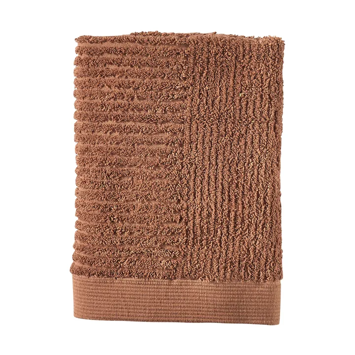 Classic handduk 50x70 cm - Terracotta - Zone Denmark