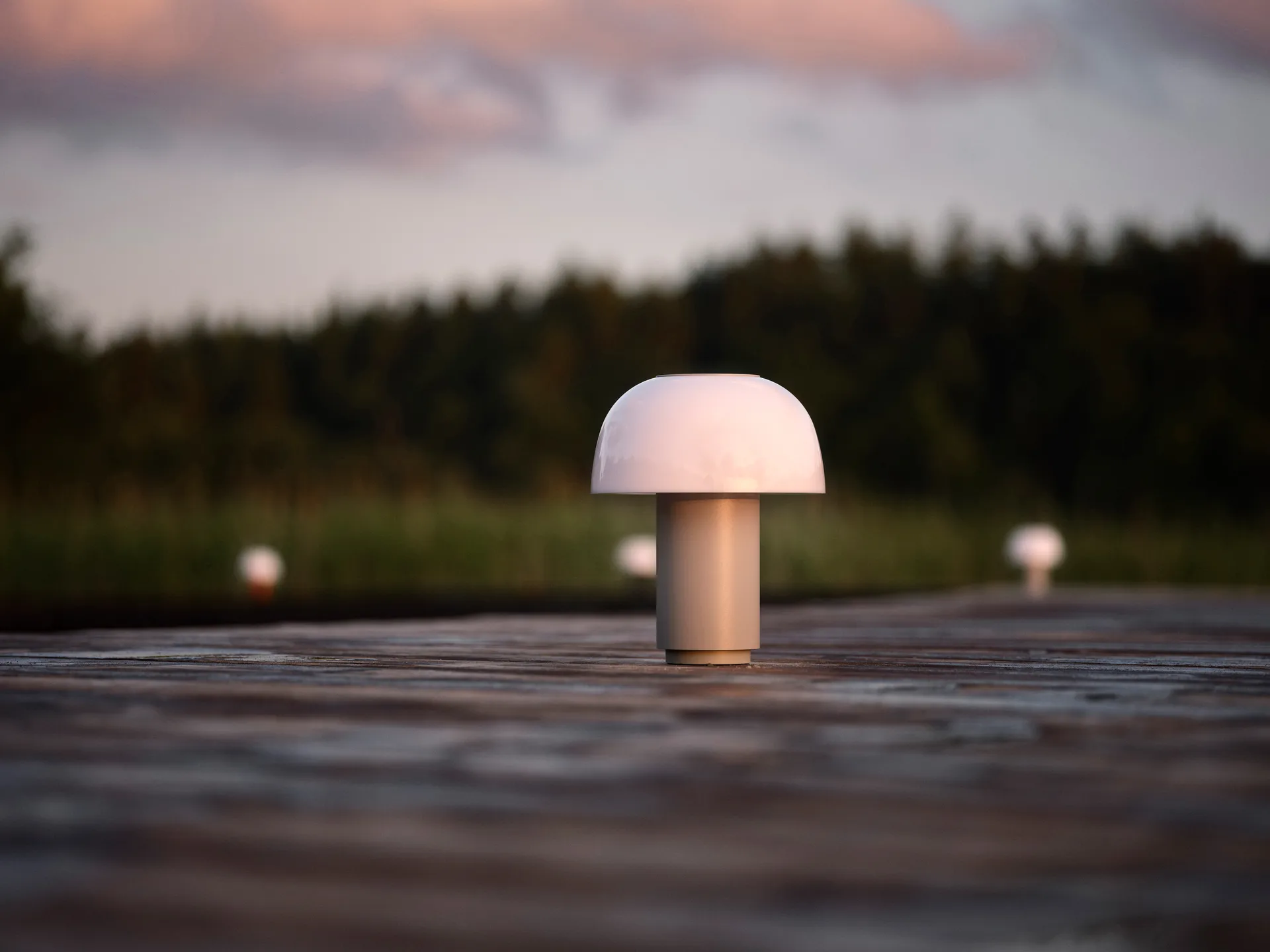 Harvest Moon bordslampa portabel 22 cm, Warm grey Zone Denmark