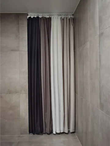 Lux duschdraperi - Camel, 180x220 cm - Zone Denmark