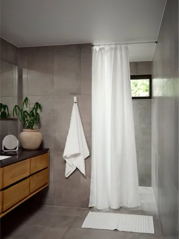 Lux duschdraperi - White, 180x220 cm - Zone Denmark